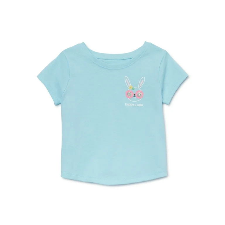 Garanimals Baby Girls Graphic Tee with Short Sleeves, Sizes 0-24M | Walmart (US)