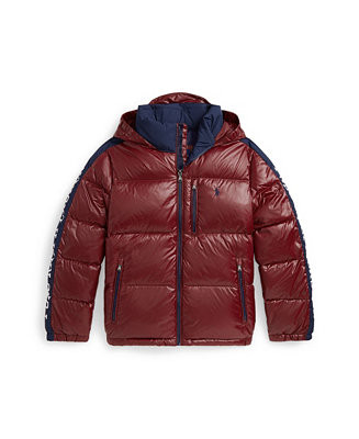 Polo Ralph Lauren Big Boys Logo Down Hooded Jacket - Macy's | Macy's