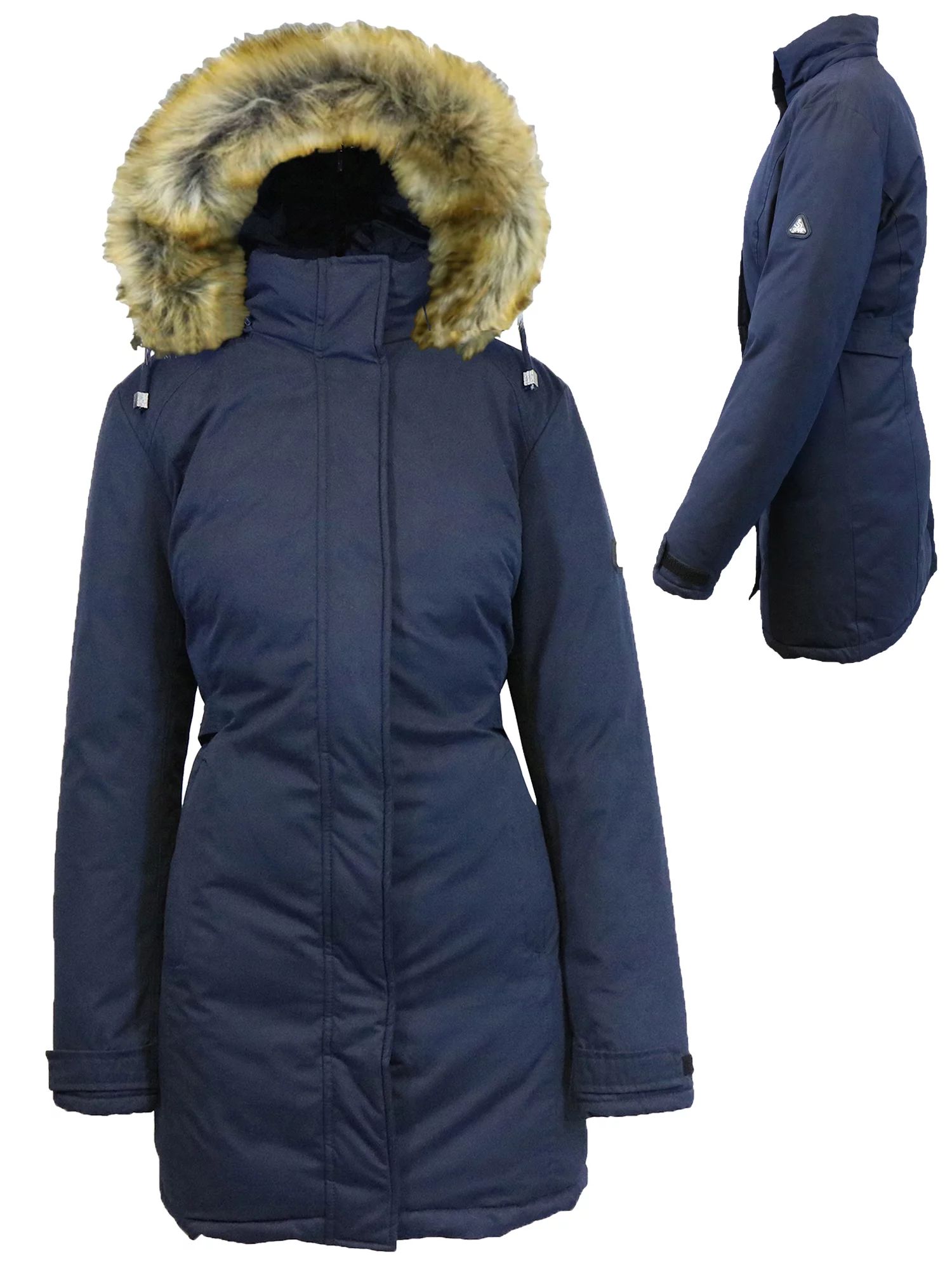 Women's Heavyweight Parka Jacket With Detachable Hood | Walmart (US)