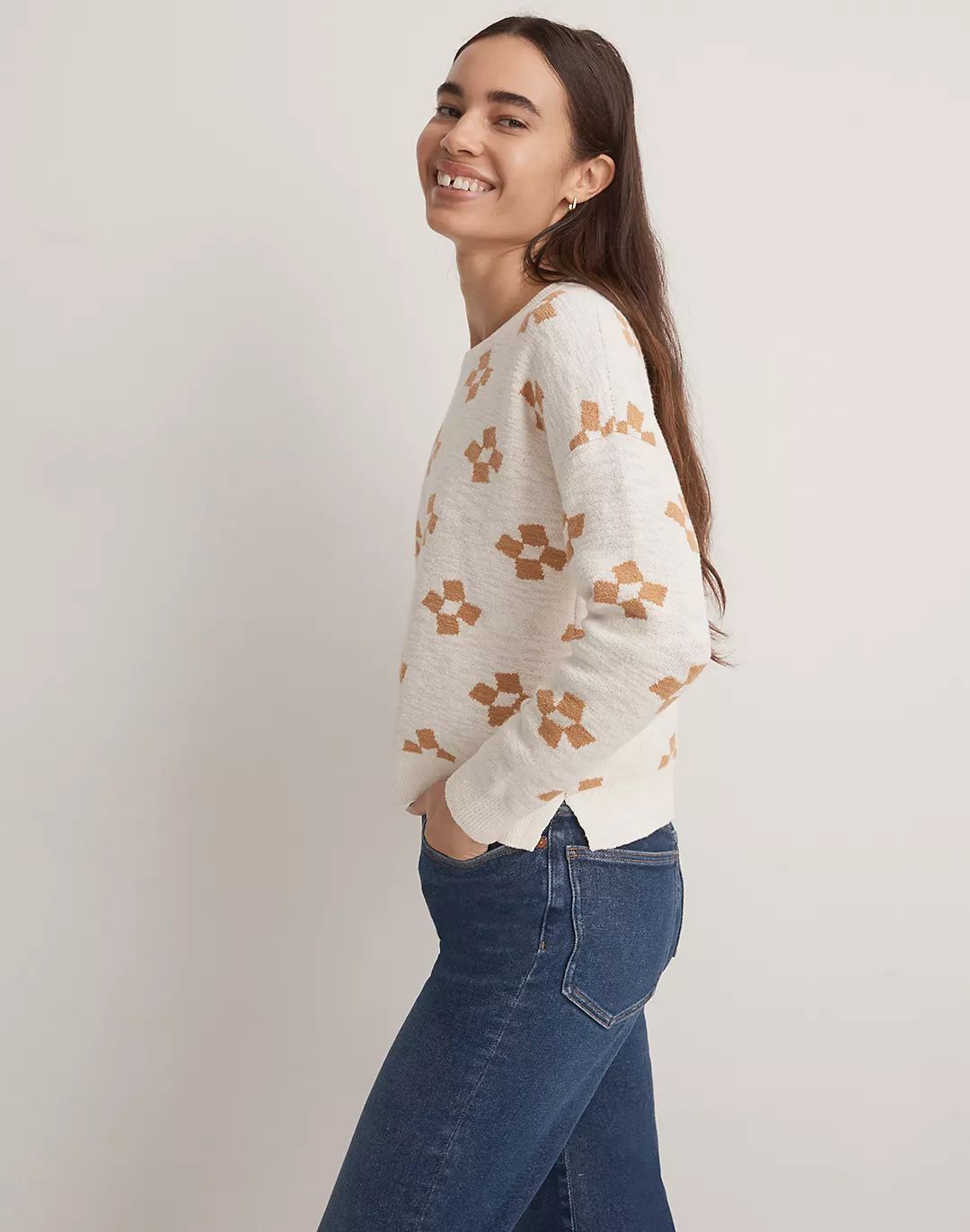 Aneeta Jacquard Pullover Sweater | Madewell