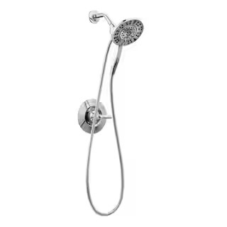 Arvo In2ition 2-in-1 Rough-in Valve Included Single-Handle 4-Spray Shower Faucet 1.75 GPM in Chrome | The Home Depot