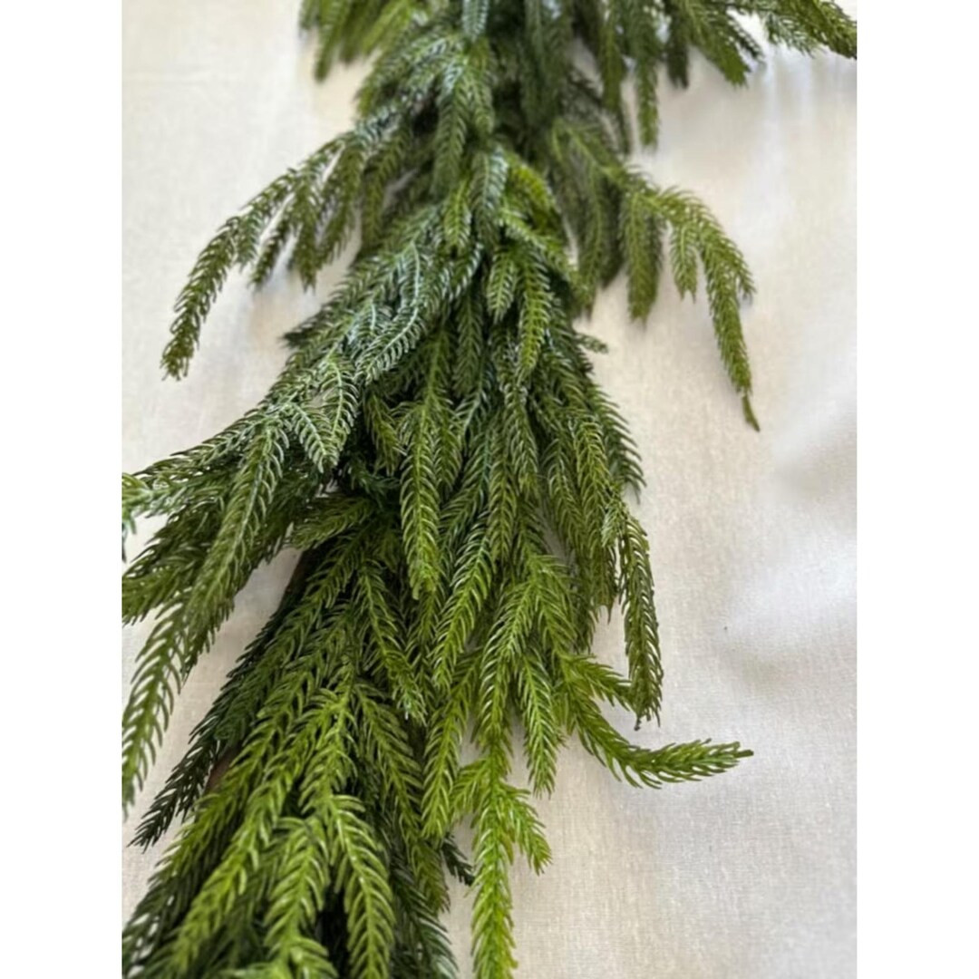 Faux Real Touch Norfolk Pine Garland 60 Inchesmantle Garland - Etsy | Etsy (US)