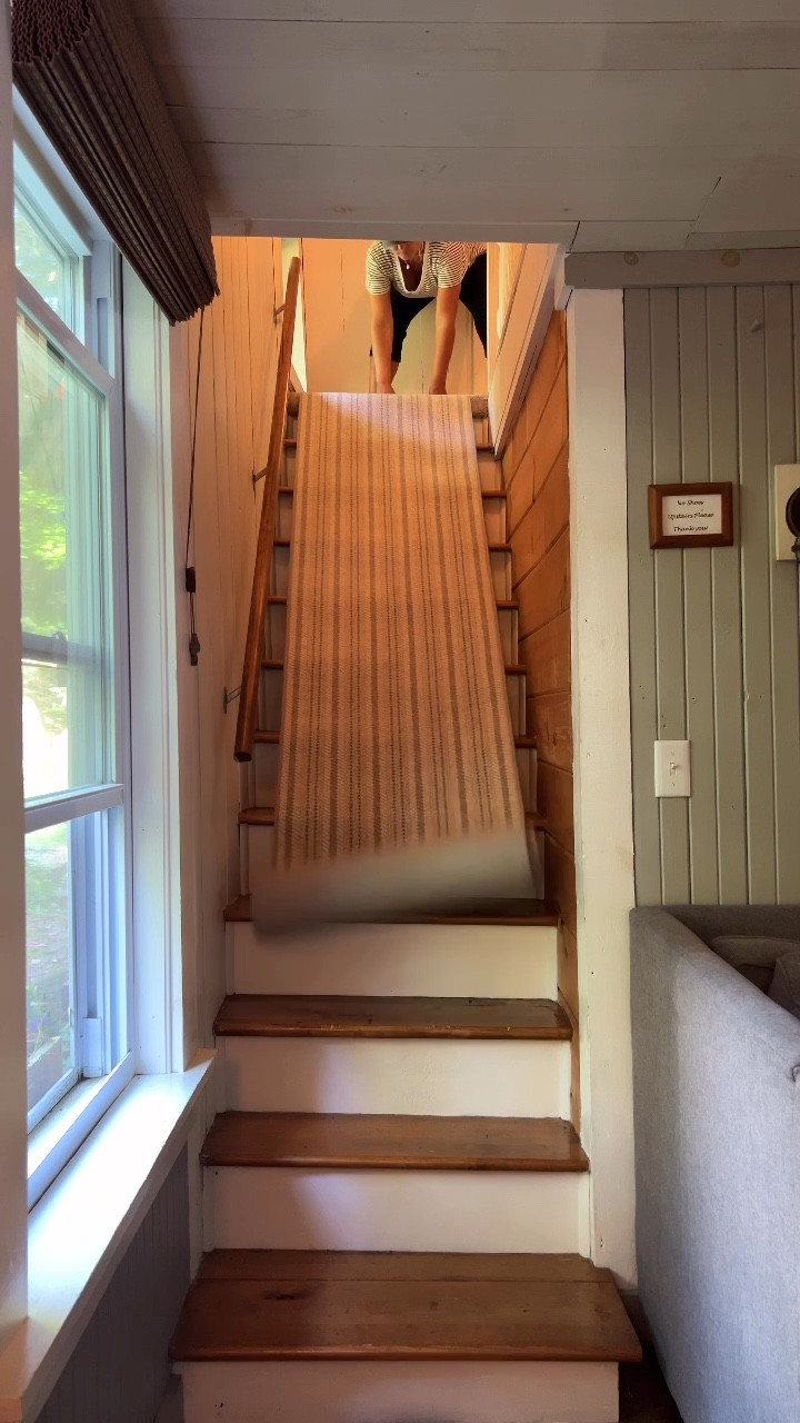 We're on a roll with projects! Can't wait to share what we are up to next!
Still loving this DIY stair runner we did with@thecarpetworkroom!
Considering doing one yourself?
Check out their remnant room and shop with us for the tools you need!
Follow @kmdesignanddecor23 for more home projects like this!
#diy #homeimprovement #Itkhome #newenglandliving #lakelife #skihouse #cottagecore #home #projects #homesweethome #makeityours

#LTKFamily #LTKHome