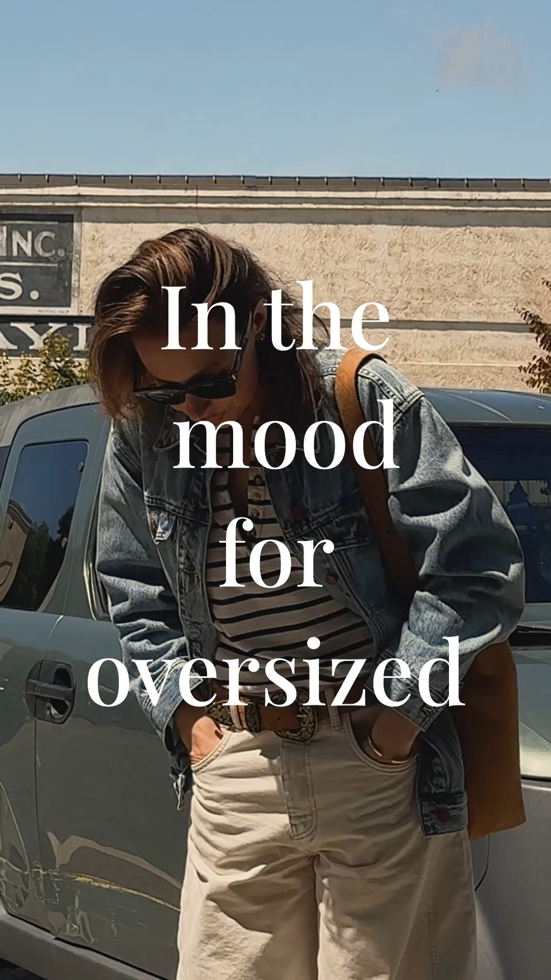 Barrel leg jeans + western style belt  (both Free People: jeans in off white, similar at Anthropologie, on sale rn) + Sézane mariniere + oversized denim jacket (older oversized trucker jacket by Madewell) + suede loafers (Paul Green) + Madewell essential bucket tote. 
💭💭💭

#LTKVideo #LTKSeasonal #LTKFindsUnder100