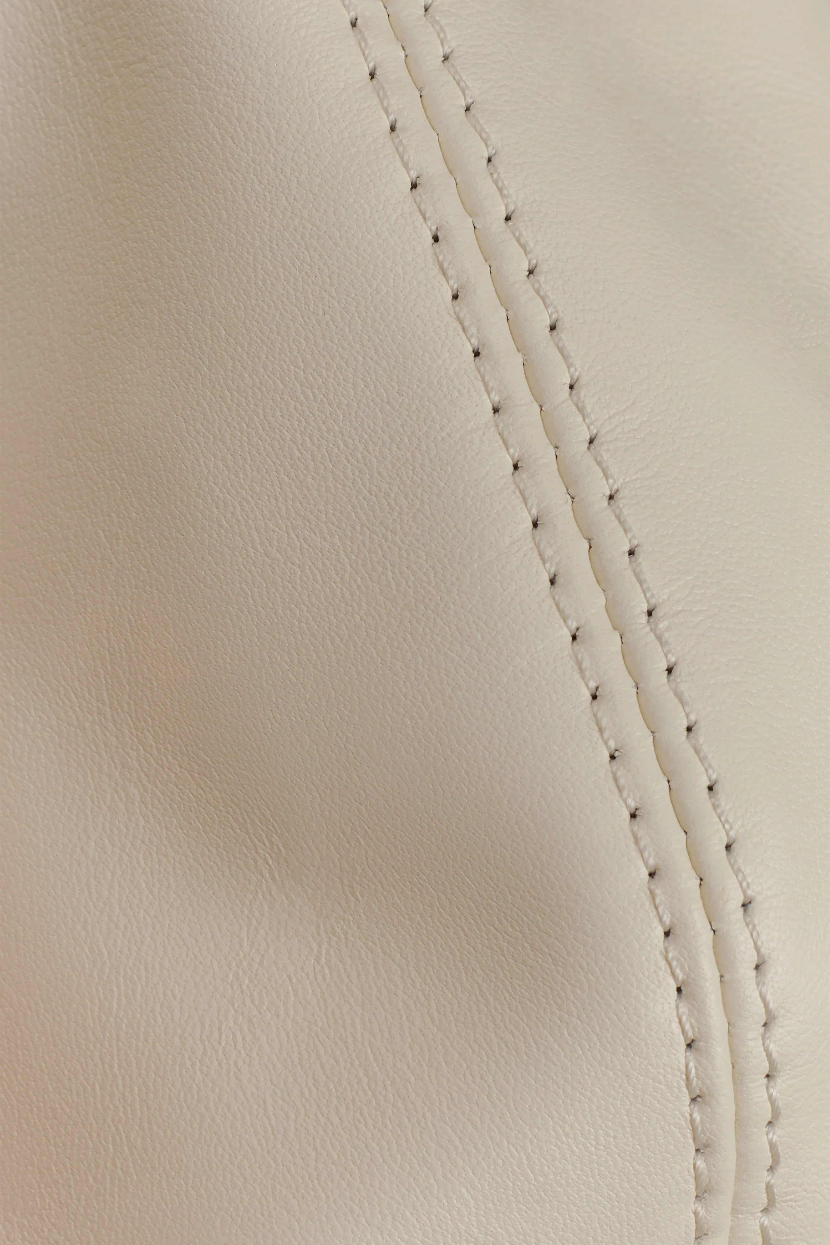 Bristol Mini Croissant Leather Bag - Ivory | Meshki (APAC)