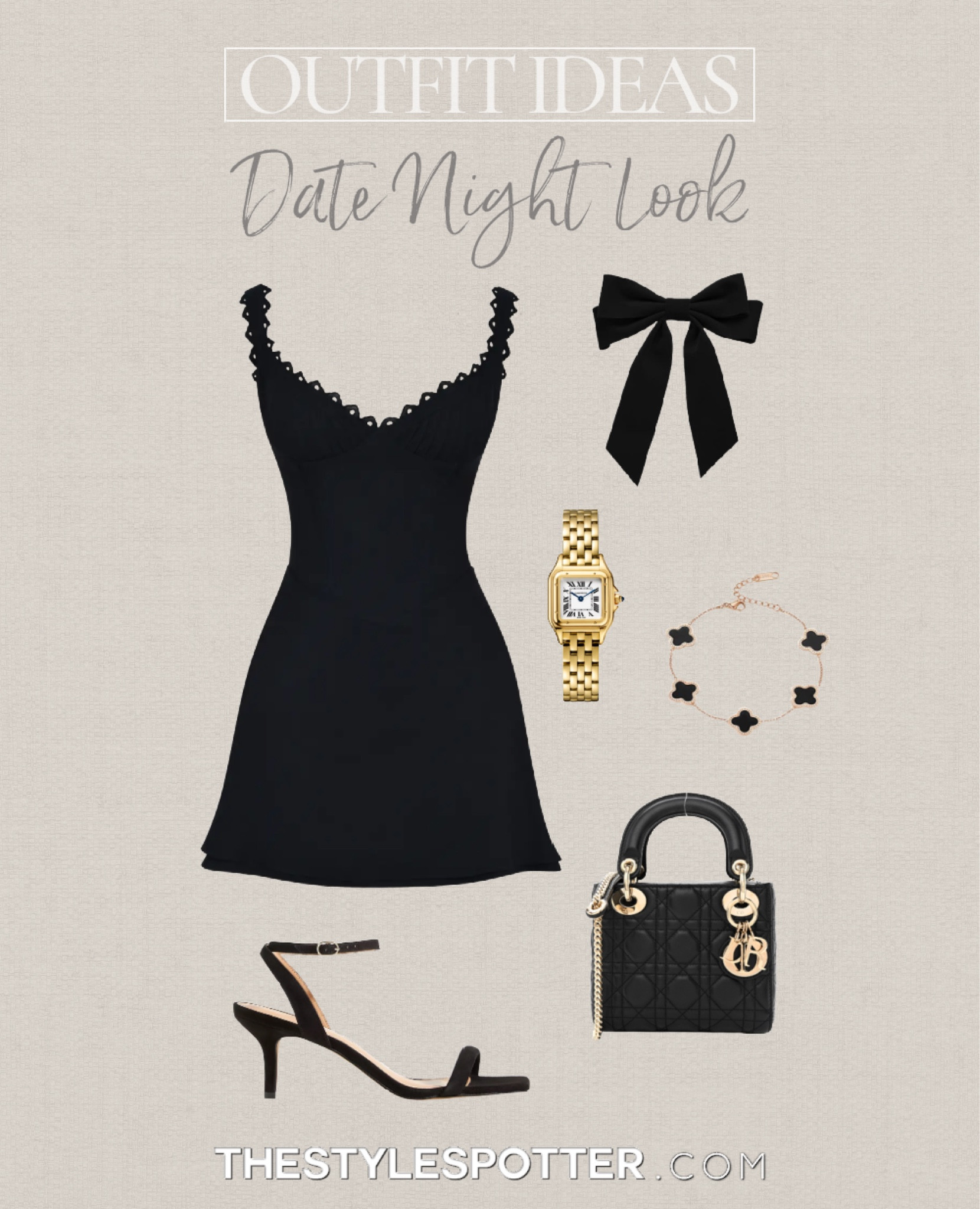 accessories with black dress for party Thick Strap Dress