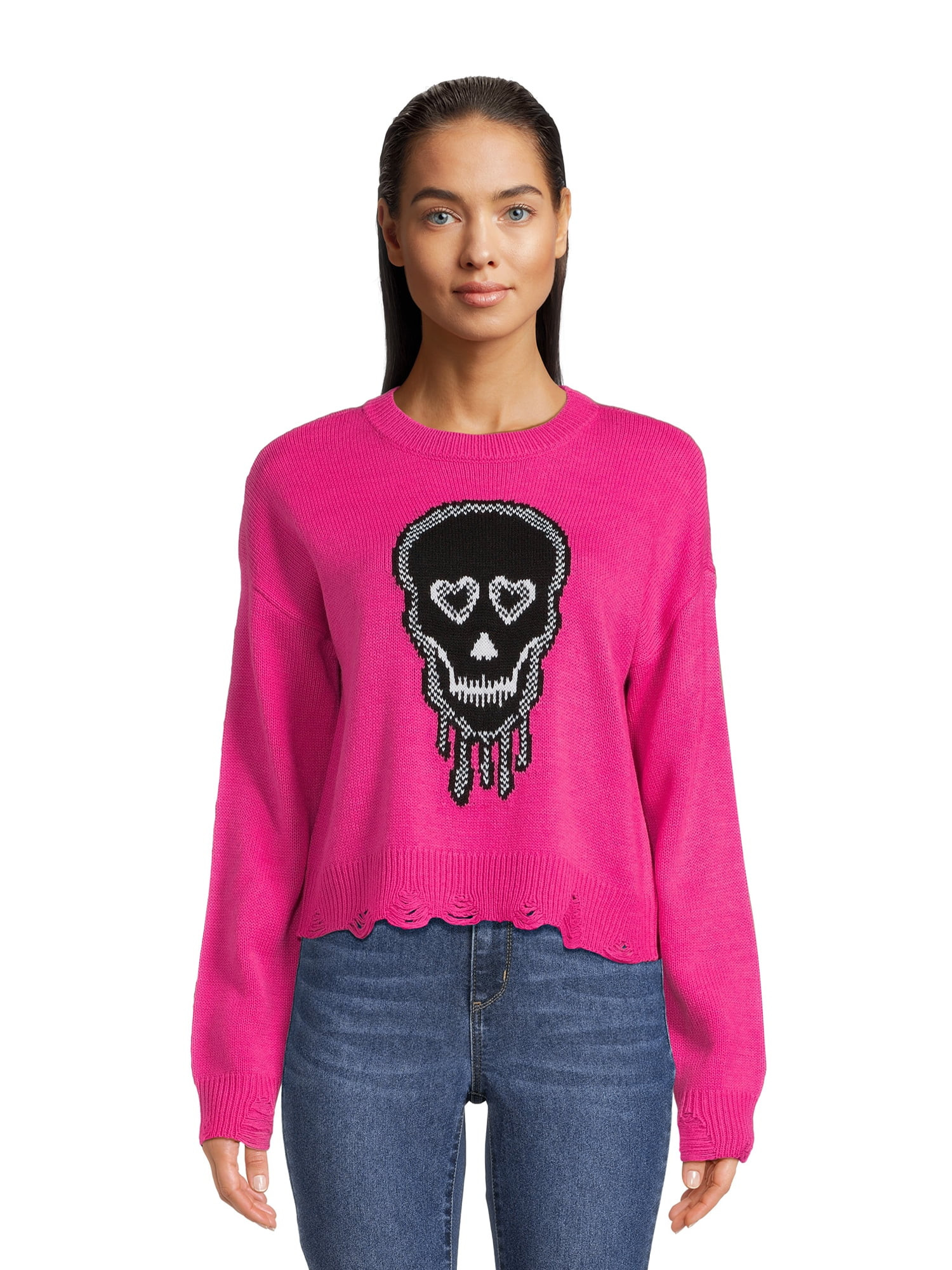 No Boundaries Juniors Novelty Sweater | Walmart (US)