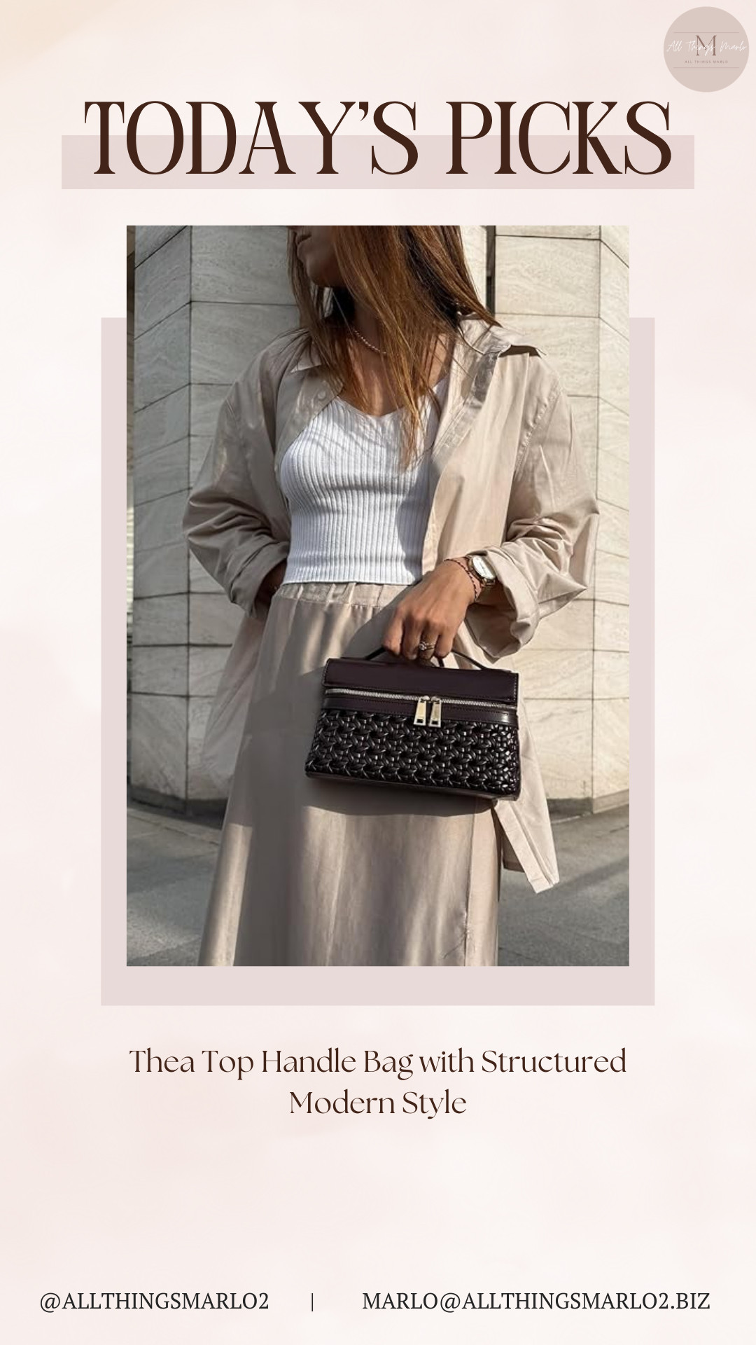 Thea Top Handle Bag with Structured Modern Style 

 #LTKSeasonal #LTKOver40 #LTKTravel