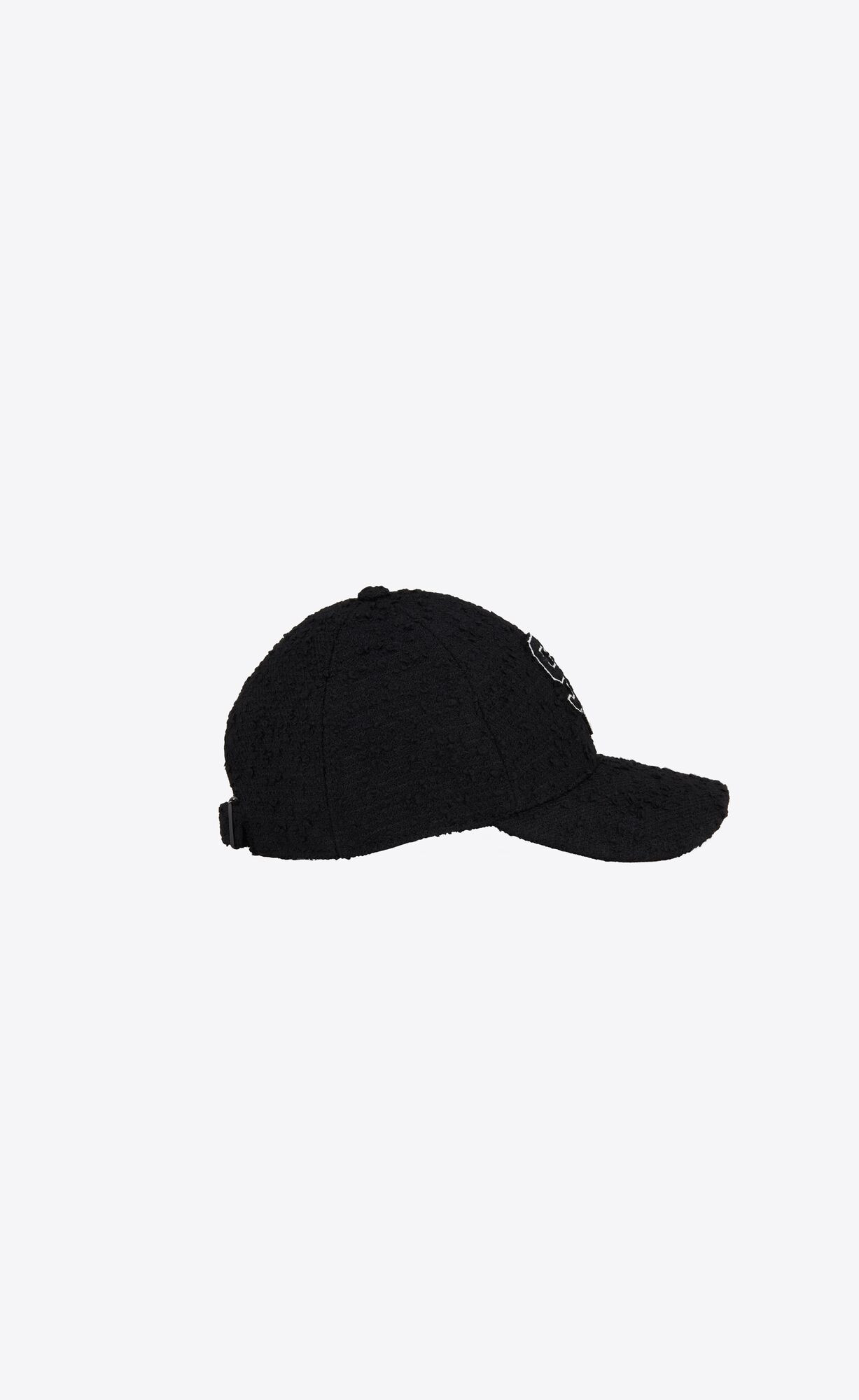 sl baseball cap in bouclé tweed wool | Saint Laurent Inc. (Global)
