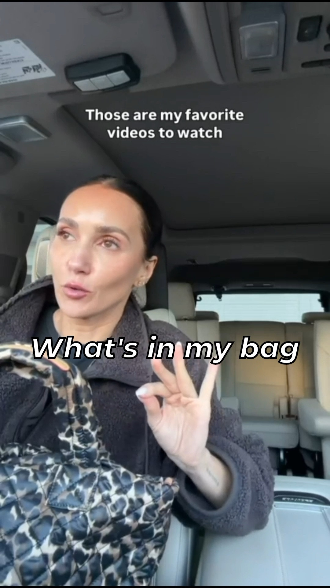 What's in my bag, Mz Wallace leopard print tote bag in size small.

#LTKItBag #LTKOver40 #LTKFindsUnder100