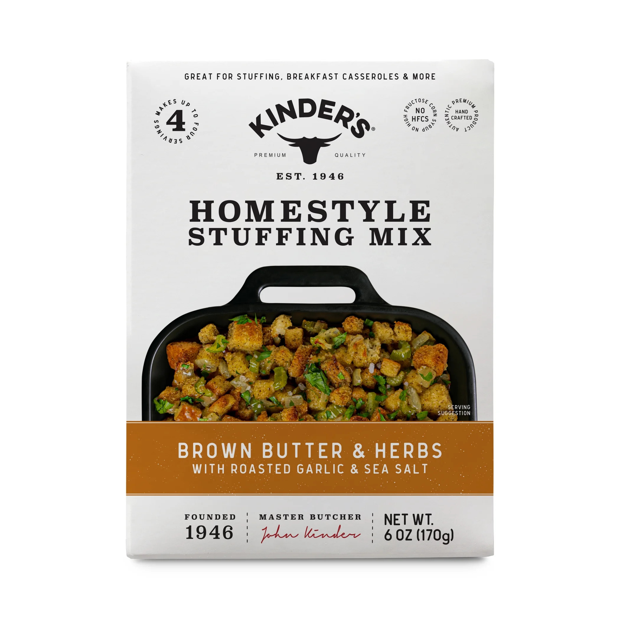 Kinder's Brown Butter and Herbs Homestyle Stuffing Mix, 6 oz | Walmart (US)