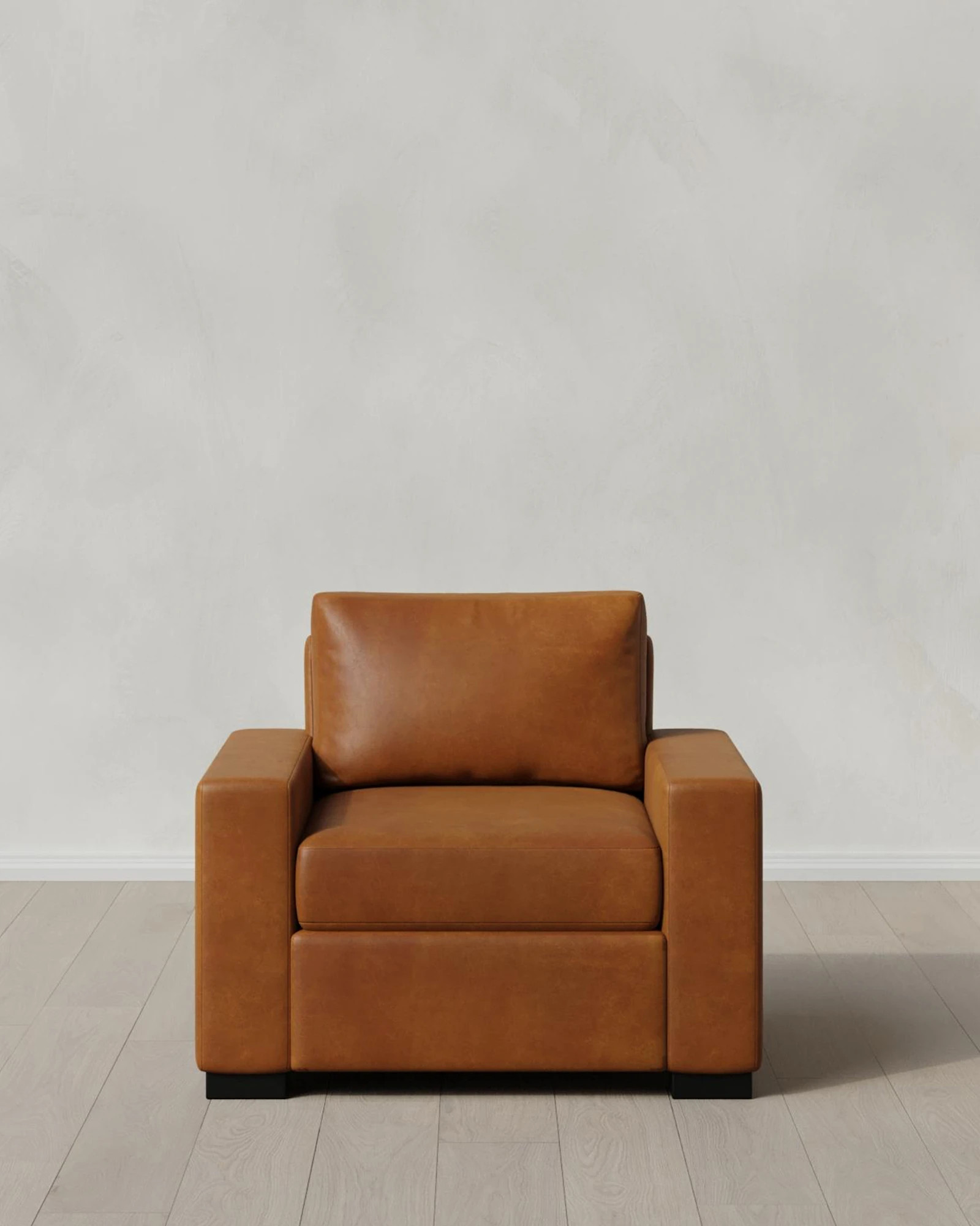 Quince | Stillman Leather Accent Chair in Scotch | Quince