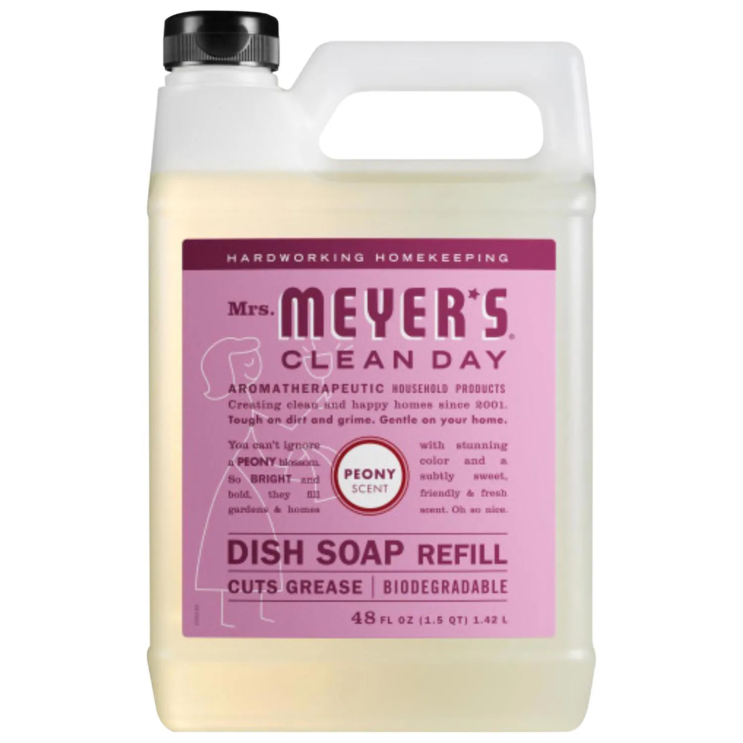 Mrs. Meyer's Clean Day Peony Scent Liquid Dish Soap Refill 48 oz (\d+\s) Packone_size | EJD1024667 | Lowe's