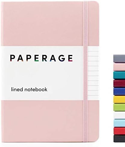 Paperage Lined Journal Notebook, Hard Cover, Medium 5.7 X 8 inches, 100 gsm Thick Paper. Use for ... | Amazon (US)
