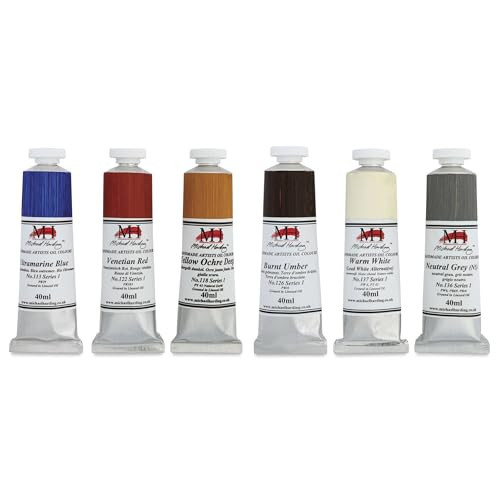 Michael Harding Artists Oil Colors, Contemporary Portrait Set, 6 x 40ml | Amazon (US)