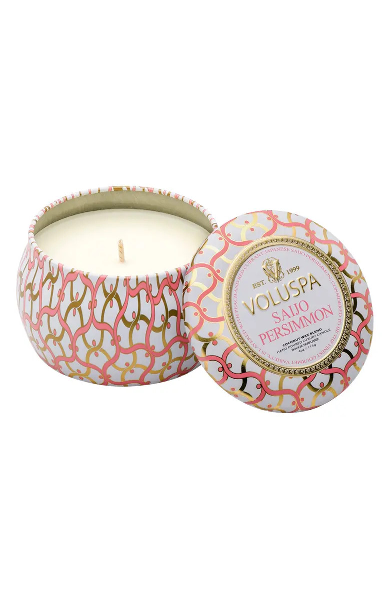 Voluspa Maison Blanc Saijo Persimmon Petite Decorative Tin Candle | Nordstrom | Nordstrom