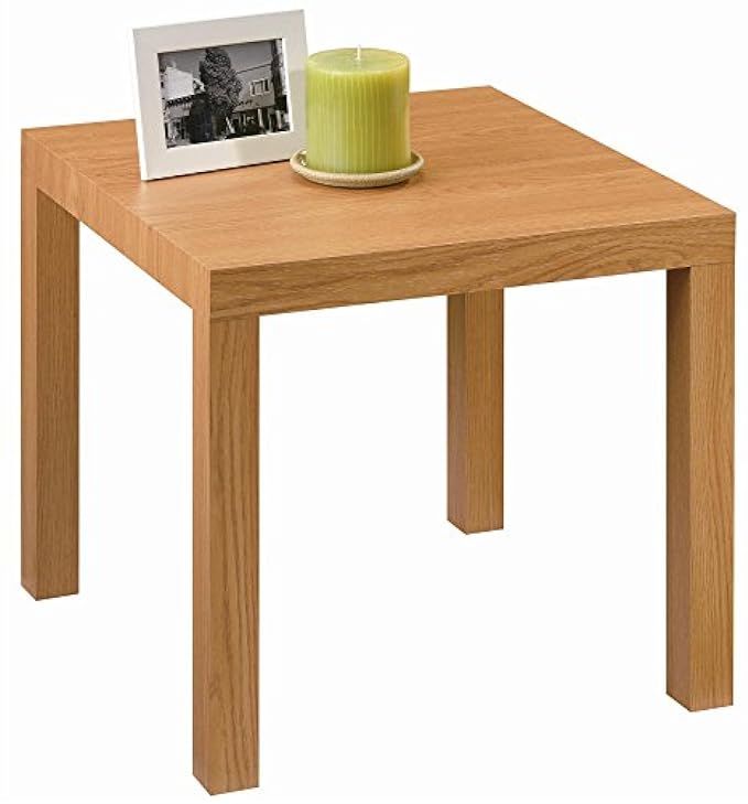 DHP Parsons Modern End Table, Multi-use and Toolless Assembly, Natural Stain | Amazon (US)