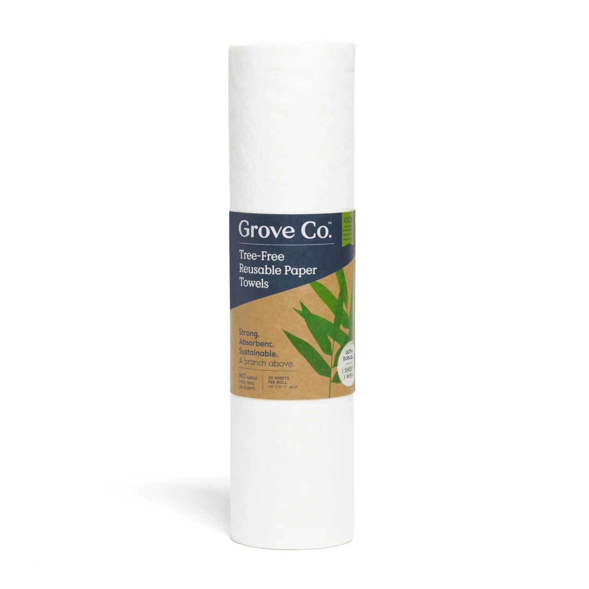 Grove Co. Tree-Free Reusable Paper Towels - 100% Bamboo | Grove