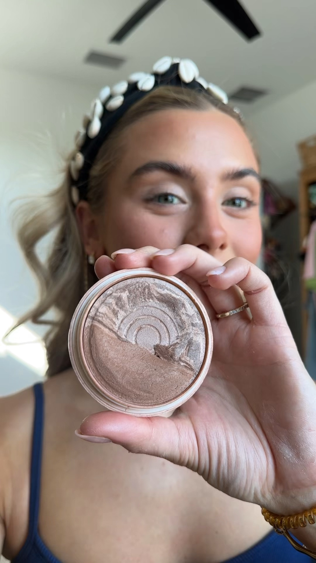 Dibs beauty my code is SLOANE. My favorite product is the dibs beauty baked bronzer in shade Carmel cappuccino but I also love spiced chai. Awaken sun-kissed skin with DIBS Beauty's Duet Baked Bronzer, a talc-free duo with jojoba, macadamia & hibiscus oil for a bronzed, blurred rolling glow @dibsbeauty      @ulta 

#LTKBeauty #LTKgrwm #LTKselfcare