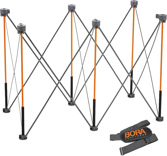 BORA Centipede CT6 36 inch Tall Portable Folding Workstand with Carry Strap, Collapsible Workbenc... | Amazon (US)