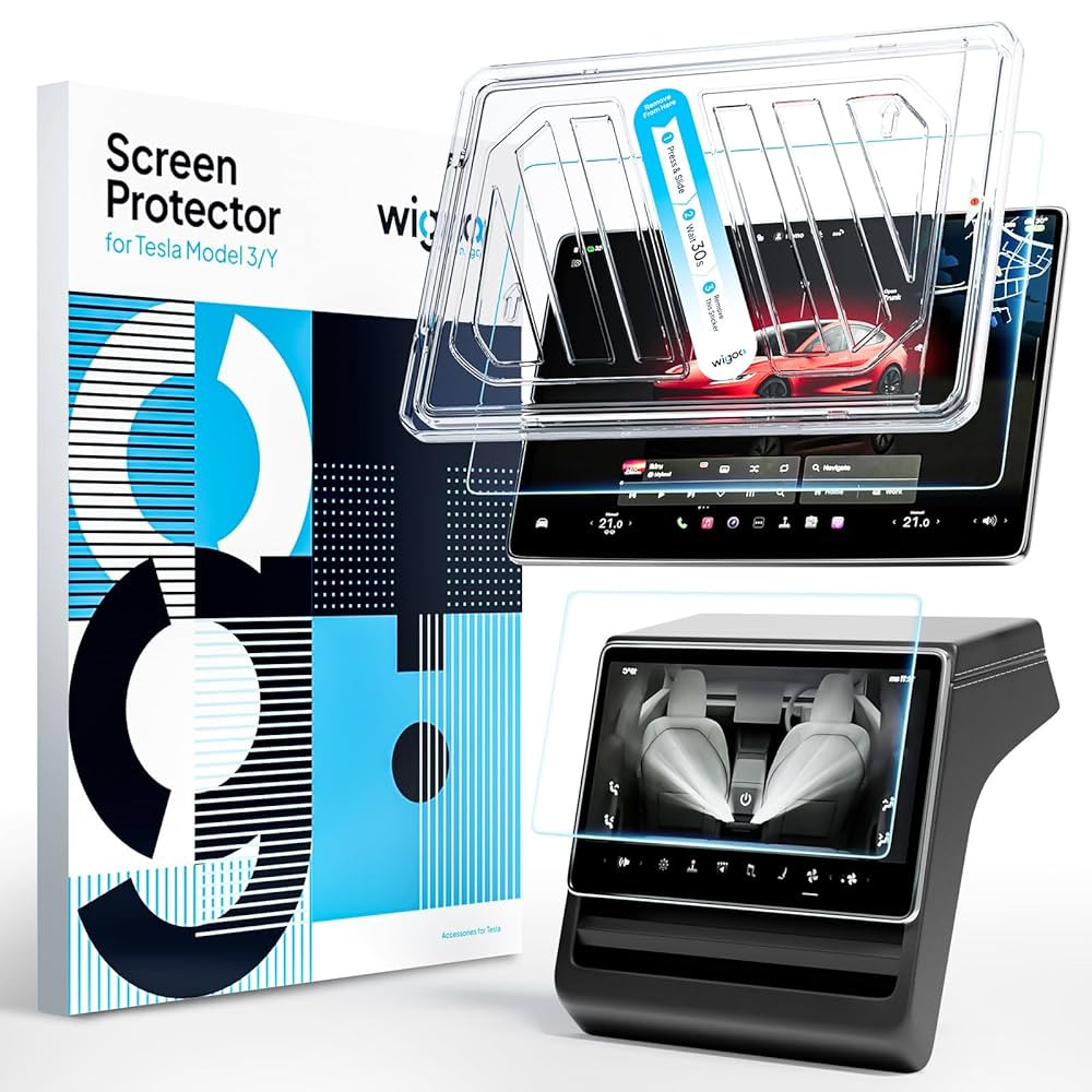 Wigoo Tesla New Model Y Juniper & Model 3 Highland Screen Protector Matte [No Glare & Fingerprint... | Amazon (US)
