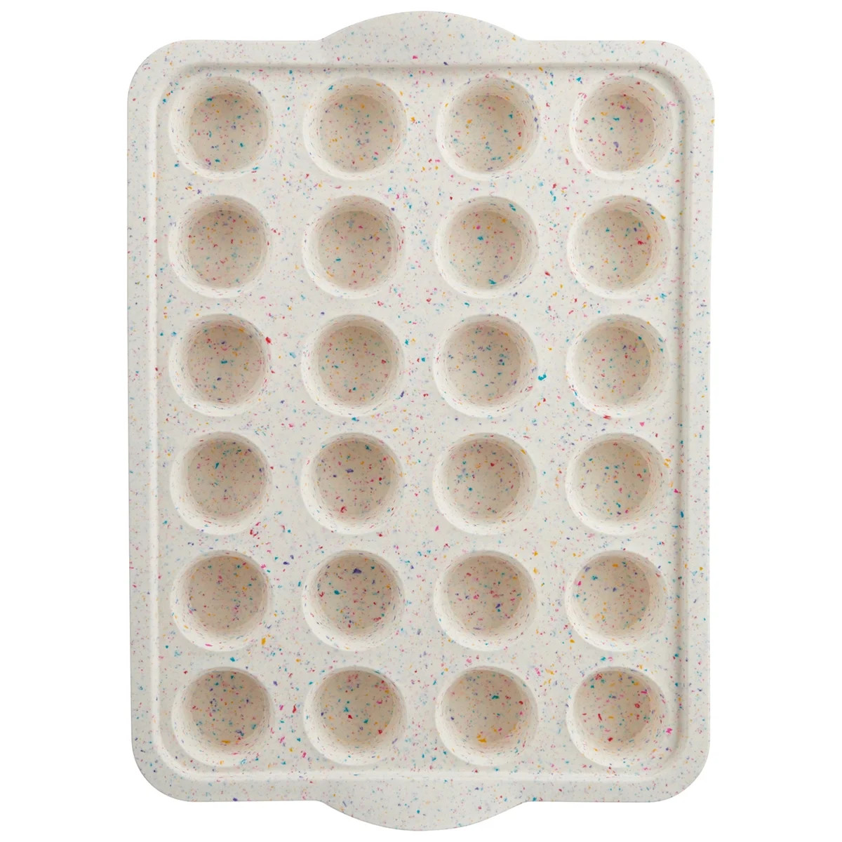 Trudeau Silicone 24 Count Mini Muffin Pan, Multi-Color Confetti, Dishwasher Safe | Walmart (US)