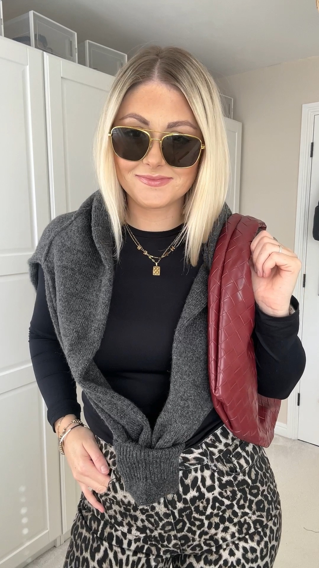 Such a simple autumn outfit, perfect as we can layer up. 🍁 these leopard jeans are perfect 👌🏽 the fit, length, no gap at the back etc. the jumper is from George ASDA! 

#LTKuk #LTKautumn #FashionMonth