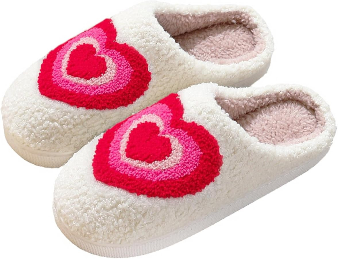 Menore Cute House Slippers for Womens Mens Retro Soft Warm Fuzzy Slippers Memory Foam Cloud Slide... | Amazon (US)