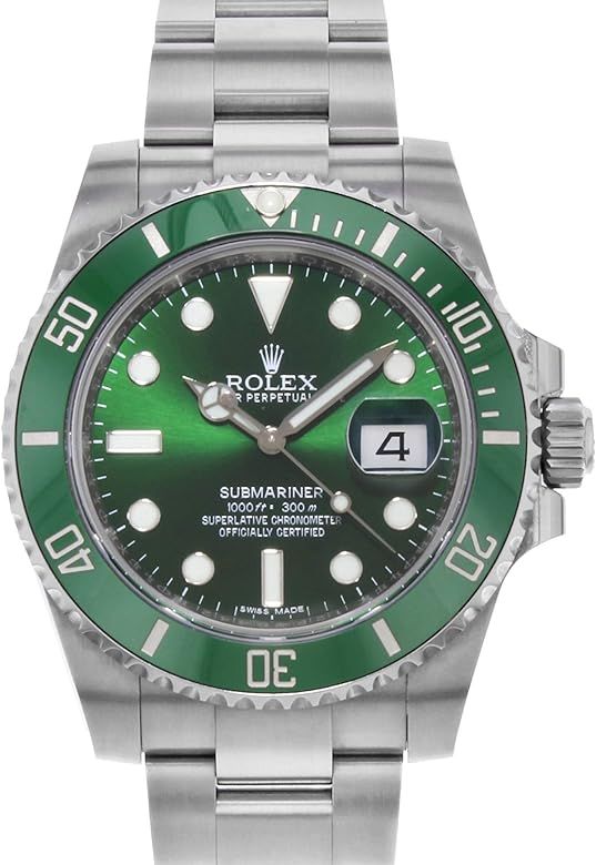 Rolex Submariner "Hulk" Green Dial Men's Luxury Watch M116610LV-0002 | Amazon (US)