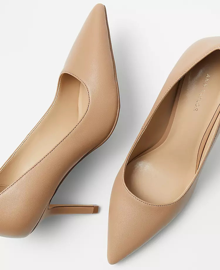 Mae Leather Pump | Ann Taylor