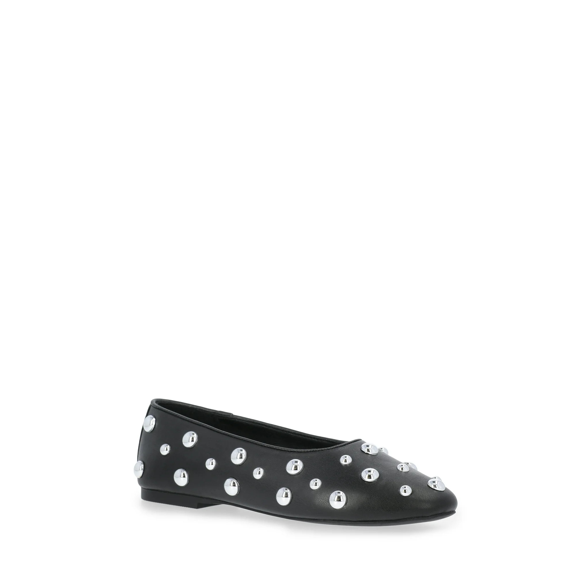 Scoop Women's Studded Faux Leather Ballet Flats | Walmart (US)