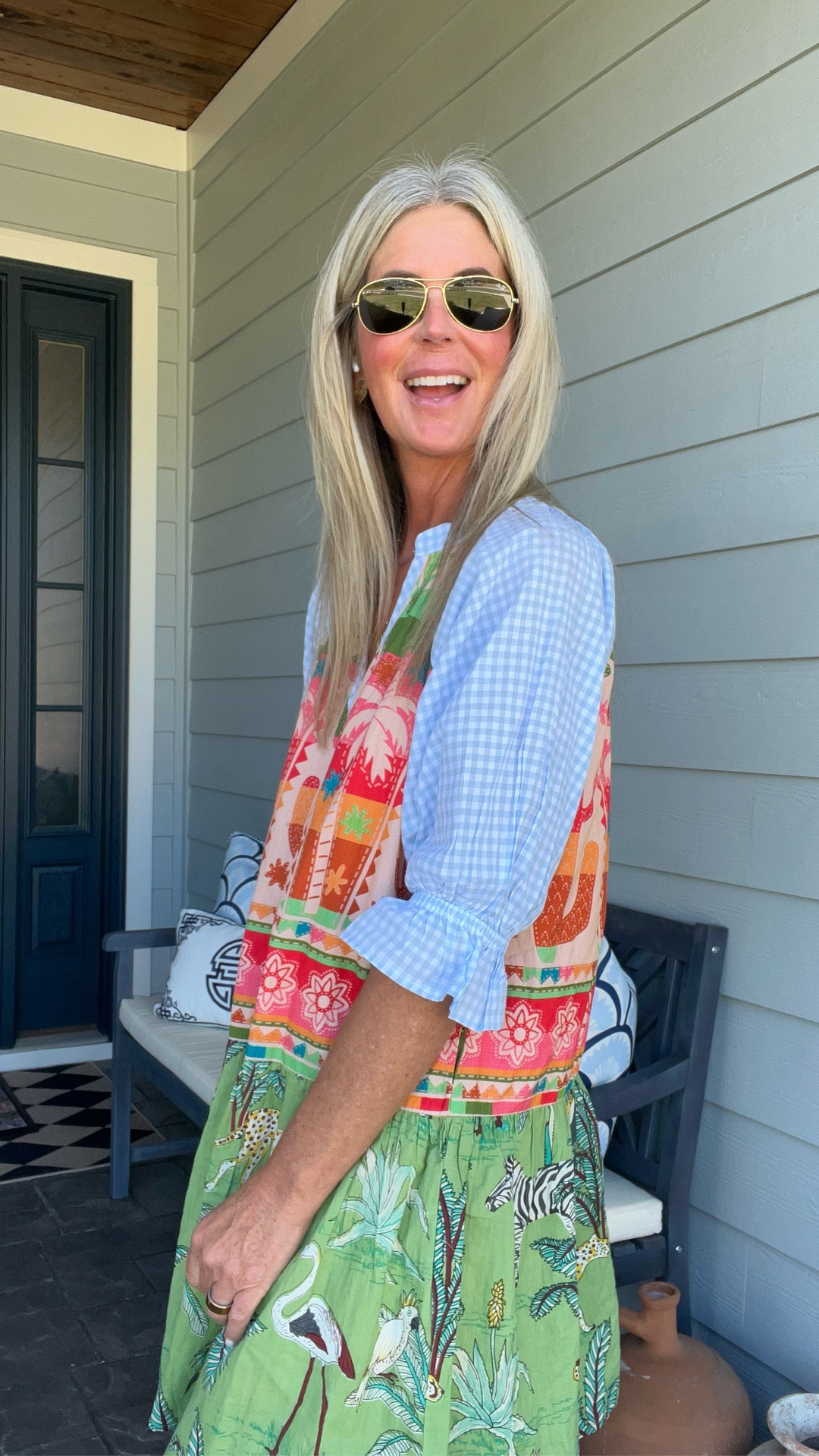 Easy, coastal, and pulled together in seconds 🤍

This dress is perfect for spring days at home, running around town, or casual dinners out. I love pieces that feel comfortable but still look polished—and this one does exactly that.

Styled here with my favorite porch details for a little everyday elegance ✨

#LTKOver50 #LTKStyle #LTKSpring #CoastalStyle #EffortlessStyle