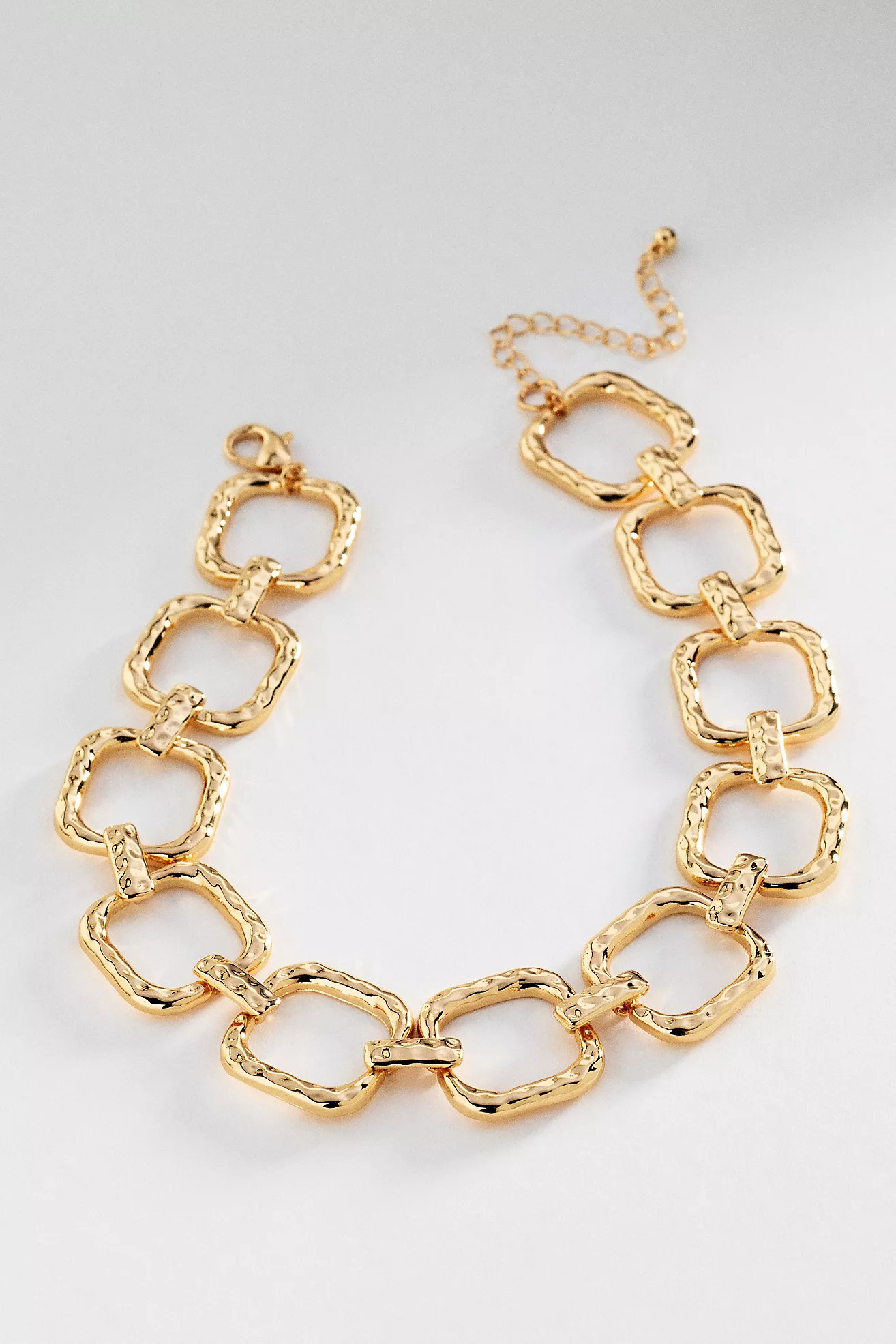 Textured Metal Link Necklace | Anthropologie (US)
