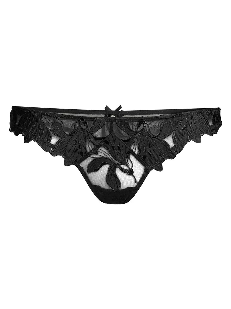 Fleur du Mal Lily Lace Thong | Saks Fifth Avenue