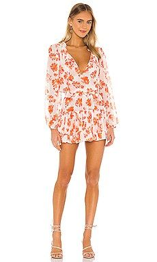 MISA Los Angeles Lorena Dress in Orange Tie Dye from Revolve.com | Revolve Clothing (Global)