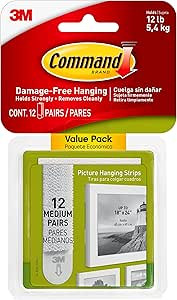 Command Medium Picture Hanging Strips Value Pack, 12 Pairs, White - 17204-EF | Amazon (CA)