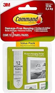 Command Medium Picture Hanging Strips Value Pack, 12 Pairs, White - 17204-EF | Amazon (CA)