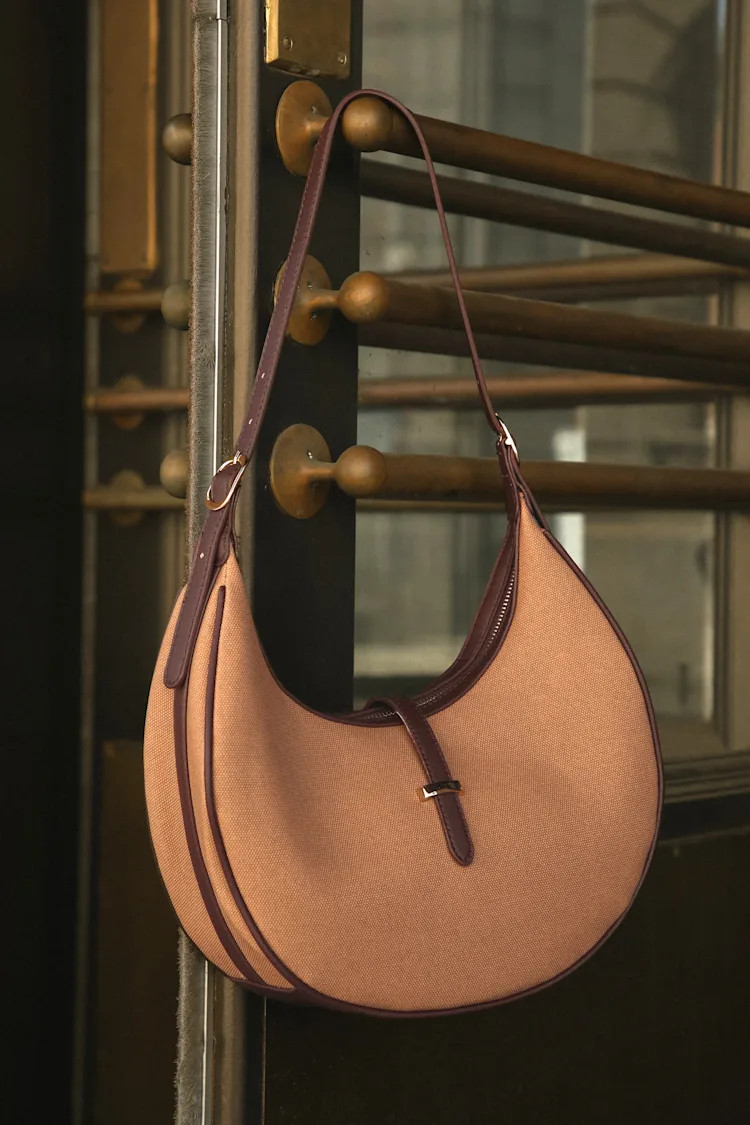 Timeless Element Brown Woven Crescent Shoulder Bag | Lulus