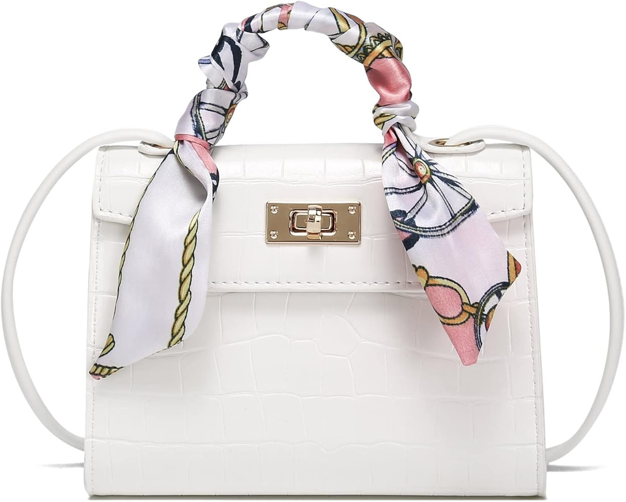 CATMICOO Mini Purses for Women Trendy Crocodile Small Handbag | Amazon (US)