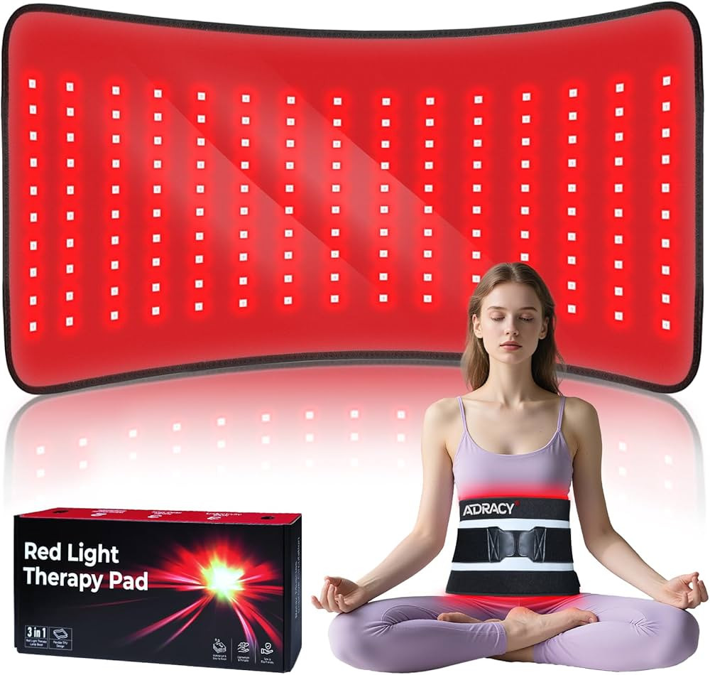 2025 Upgraded Red Light Therapy Pad for Body, FSA/HSA Eligible Red Light Therapy Belt with Timer,... | Amazon (US)
