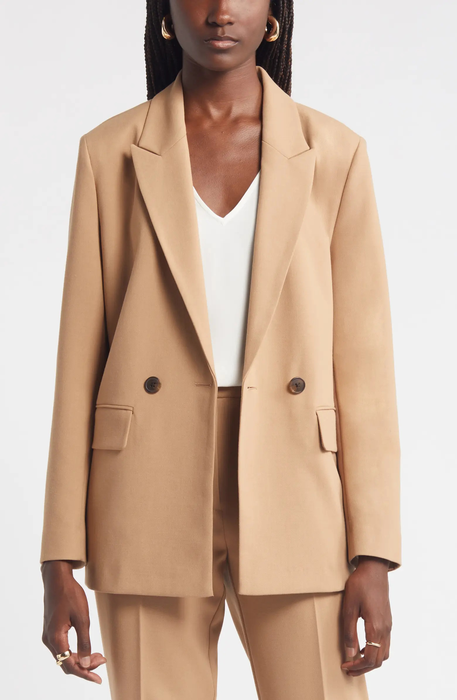 Nordstrom Double Breasted Peak Lapel Blazer | Nordstrom | Nordstrom