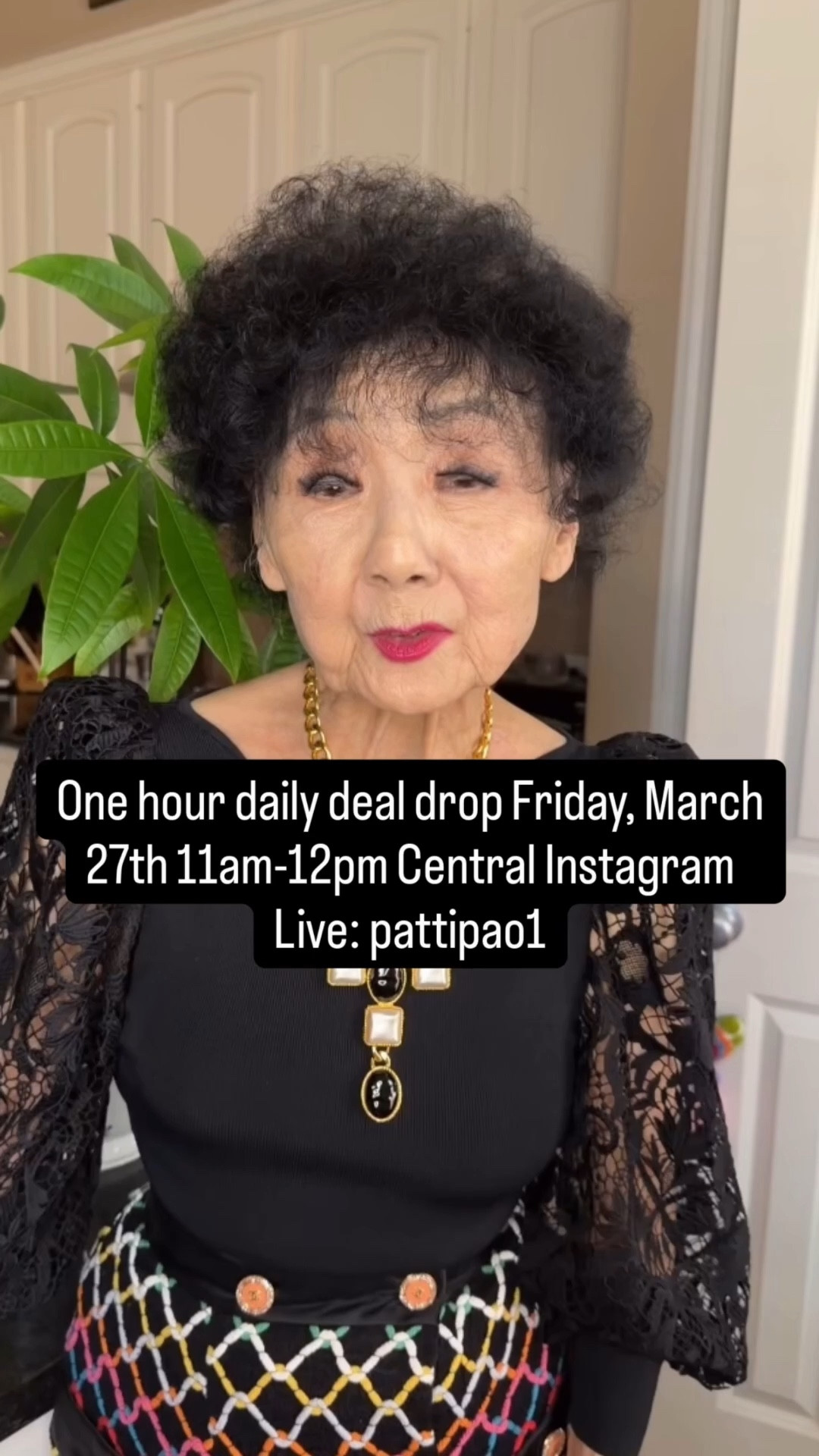 See you tomorrow, Friday, March 27th for our one hour Daily Deal drop InstagramLive: pattipao1

#LTKSaleAlert #LTKmomlife #LTKBeauty