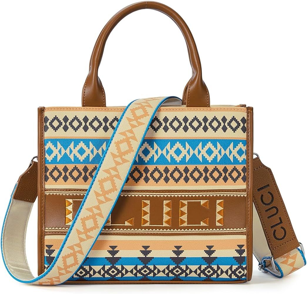 Purses for Women, Aztec Tote Bag Shoulder Handbags Western Crossbody Bag Boho Bag | Amazon (US)