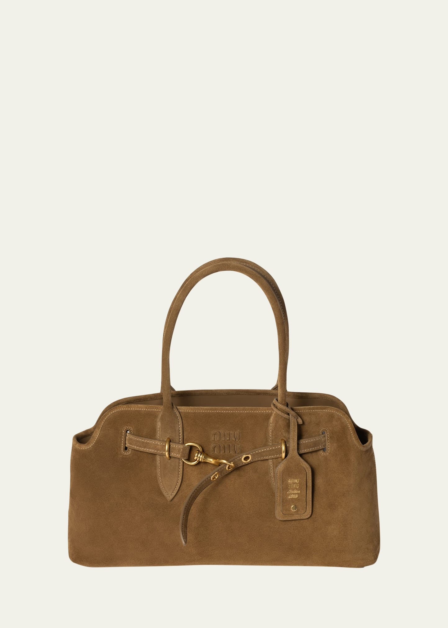 Miu Miu Aventure Suede Shoulder Bag | Bergdorf Goodman