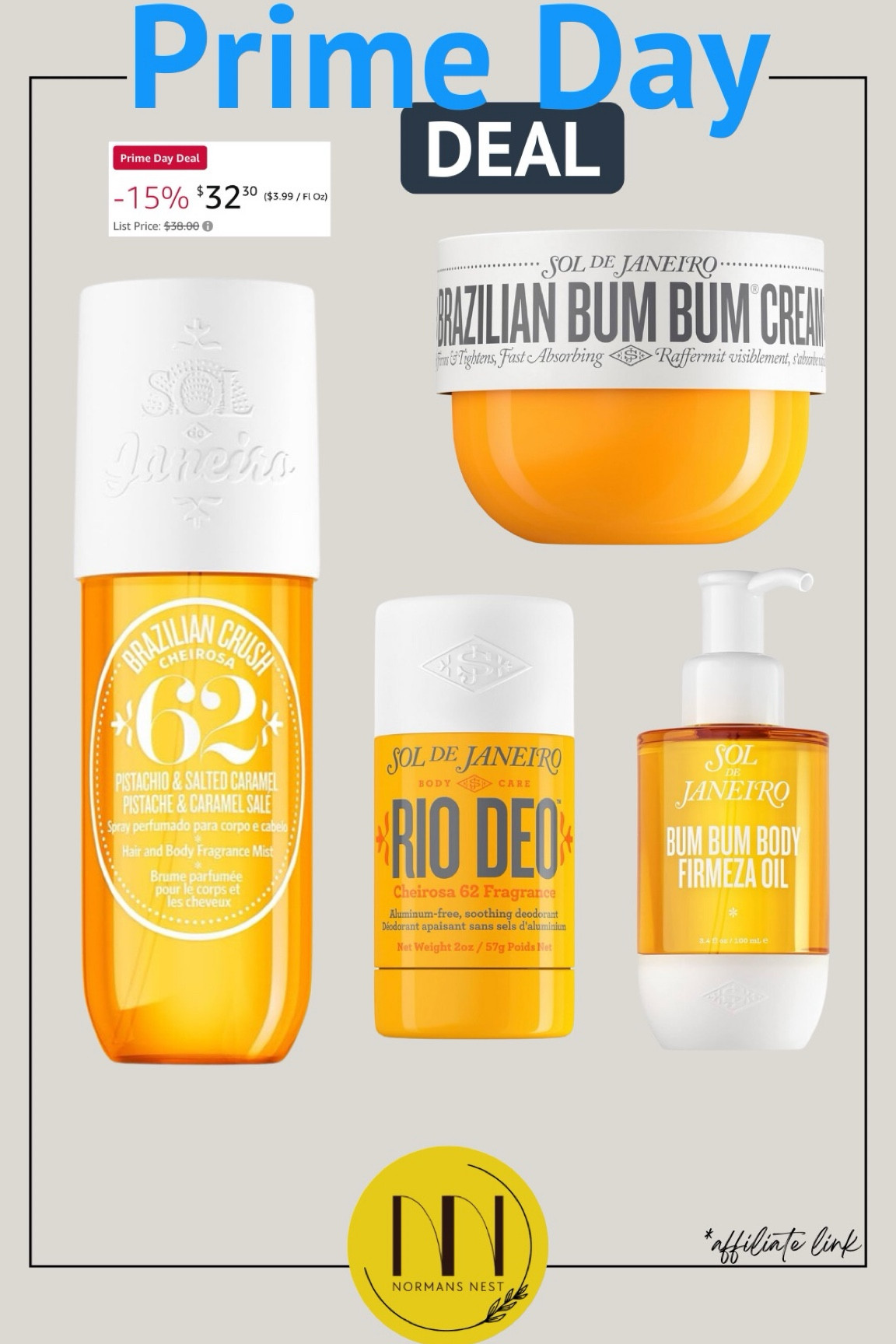 Sol de Janeiro NEVER goes on sale, so snatch up your favs while ya can! This deal didn’t last the entire prime day last year so I wouldn’t expect it to again this year. 

#LTKSaleAlert #LTKFindsUnder50 #LTKBeauty