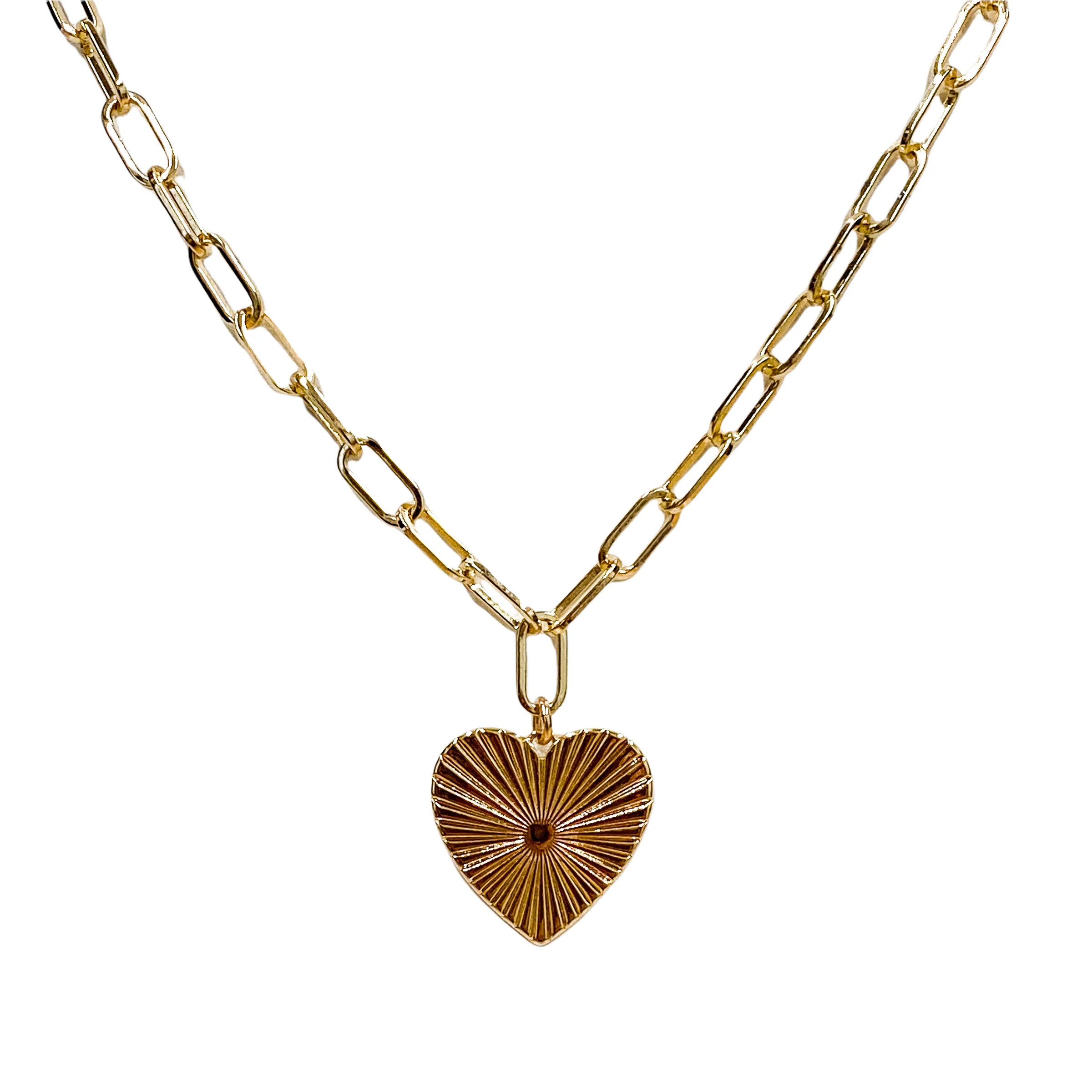 Full Heart Necklace | Meghan Bo Designs