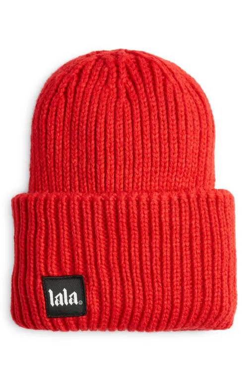 Dressed in Lala Grunge Chic Beanie in Cherry Red at Nordstrom | Nordstrom