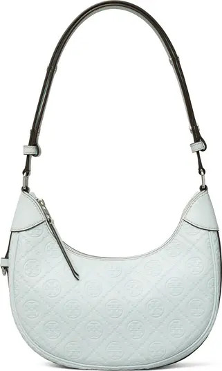T-Monogram Embossed Crescent Shoulder Bag | Nordstrom
