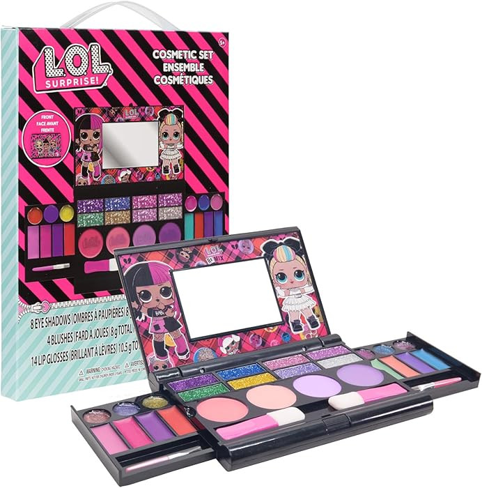 Amazon.com: L.O.L Surprise! All-in-One Kids Cosmetic Compact Set Includes Washable Lip Gloss, Eye... | Amazon (US)