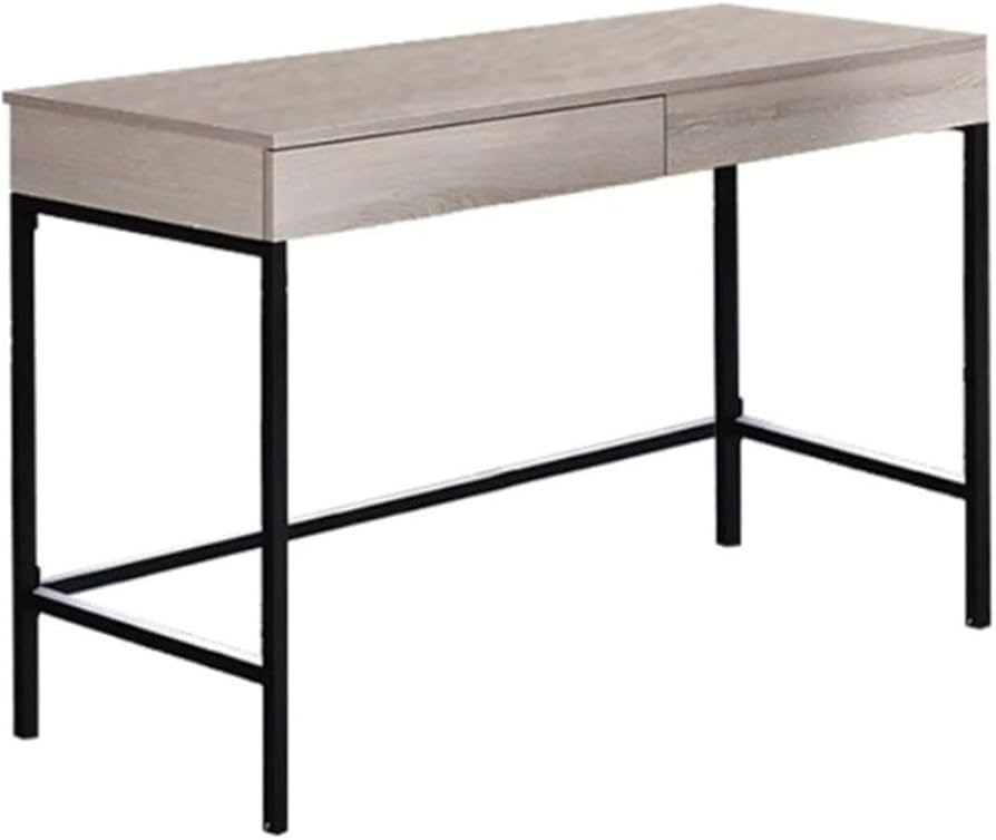 Acme Wendral Wooden Top Writing Desk with 2 Drawers in Natural and Black | Amazon (US)